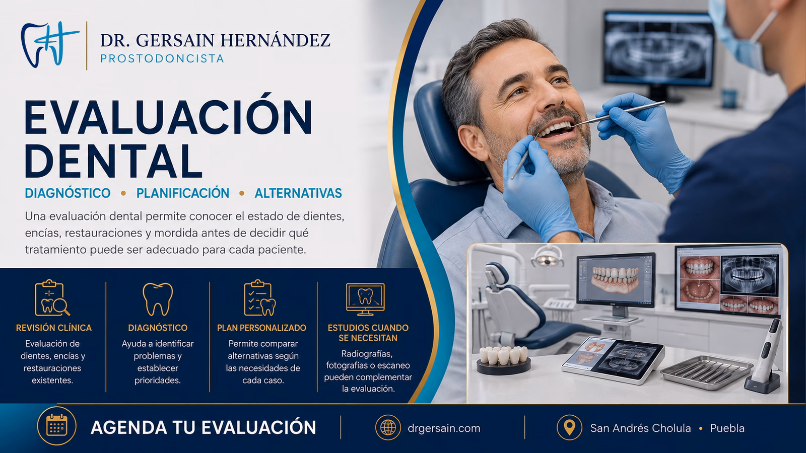 Consulta dental: qué se revisa en una evaluación antes de comenzar tratamiento