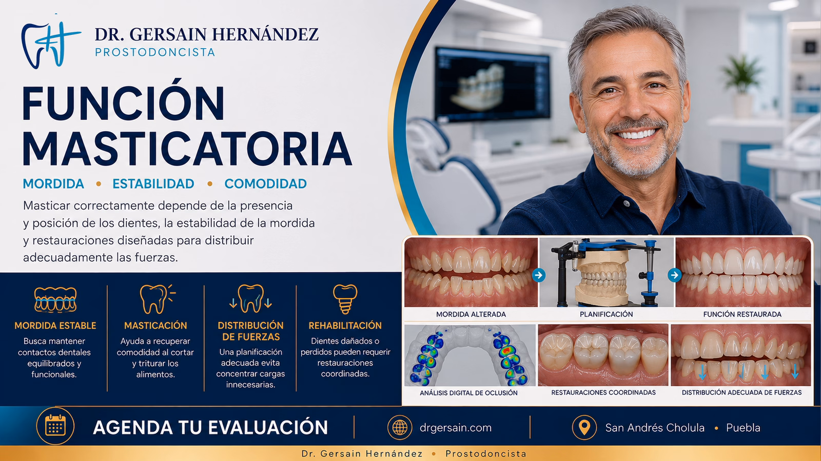 Función masticatoria: cómo recuperar una mordida cómoda al restaurar dientes