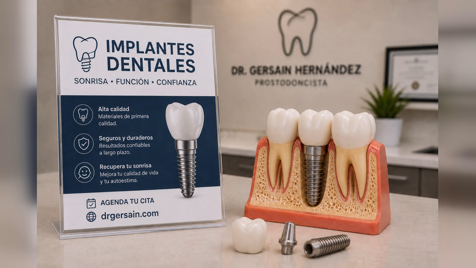 Implantes dentales: cómo reemplazar dientes perdidos con una solución fija