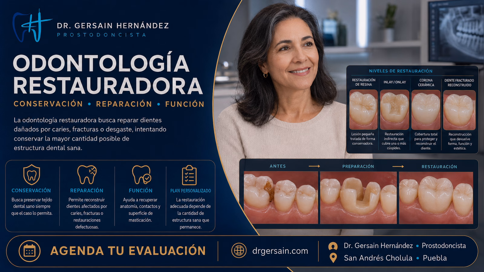 Odontología restauradora: conservar y reconstruir dientes dañados