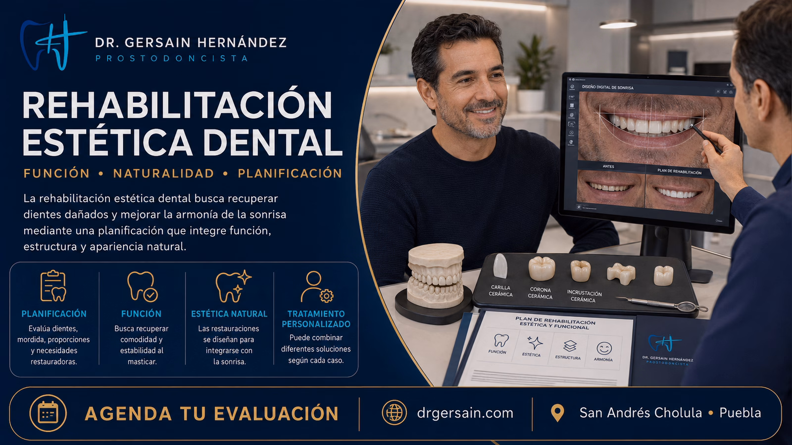 Rehabilitación estética dental: restaurar una sonrisa sin perder naturalidad